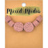 Flat Round & Tube Lava Beads (available in 5 colours)